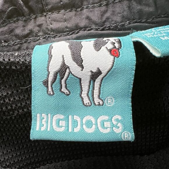 Vintage Big Dogs Swim Trunks Mens Medium (Fit Like XL) 38x6 Black Mesh Lined - Picture 13 of 14